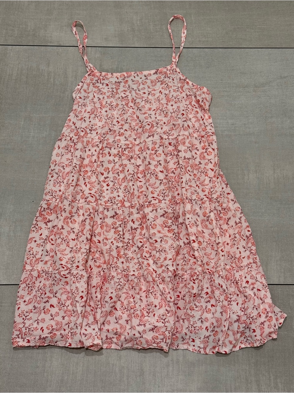 Old Navy Pink Floral and Paisely Tiered Sundress